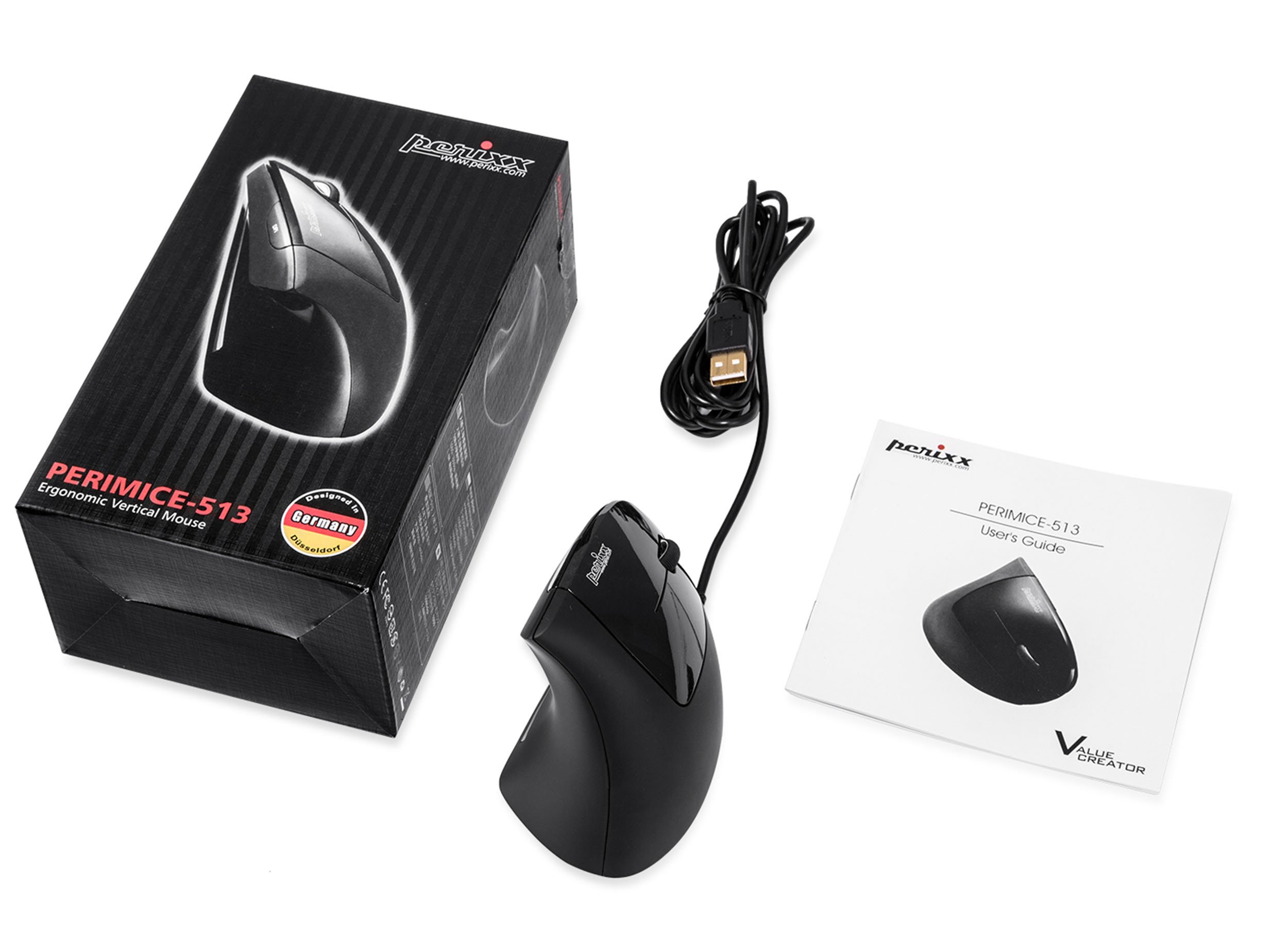 Foto 5 | Ratón Perixx Perimice-513 Con Cable Ergonómico Vertical 1600 Dpi - Venta Internacional.