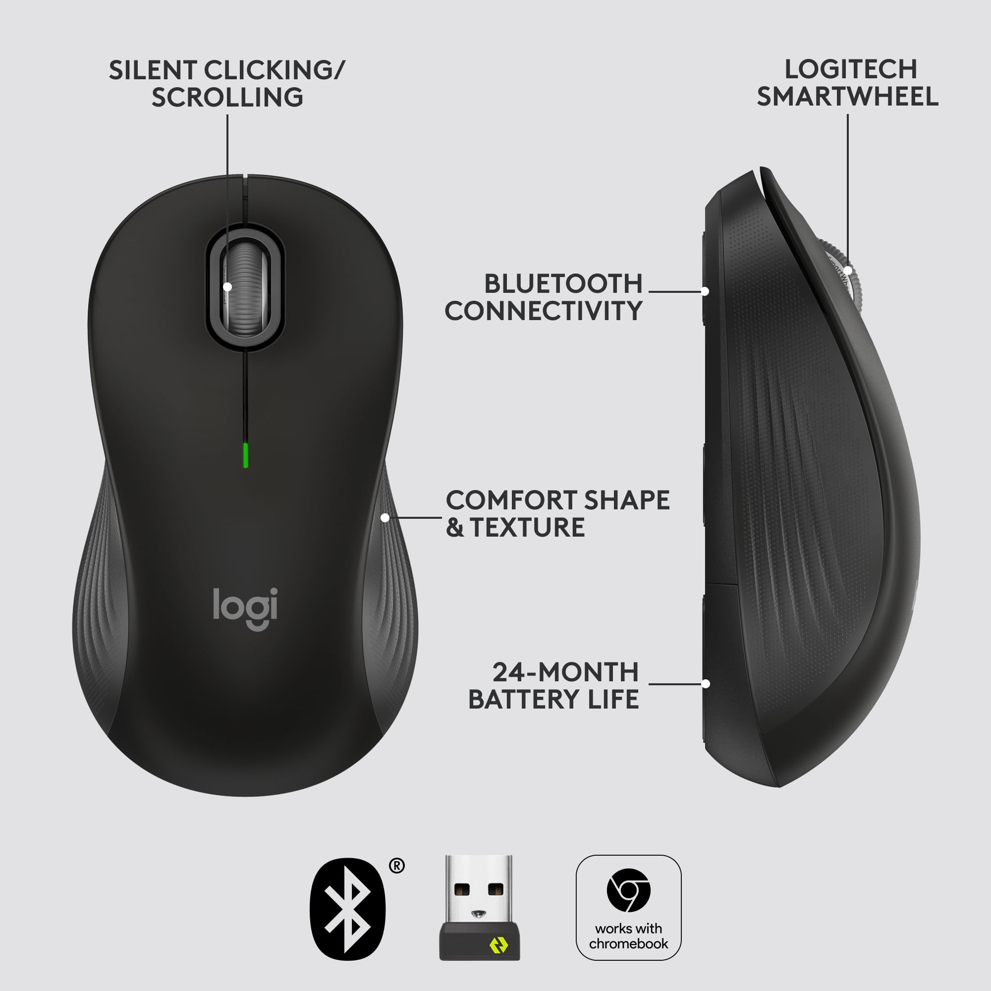 Foto 7 pulgar | Ratón Inalámbrico Logitech Signature M550 Para Manos Pequeñas Y Medianas - Venta Internacional.