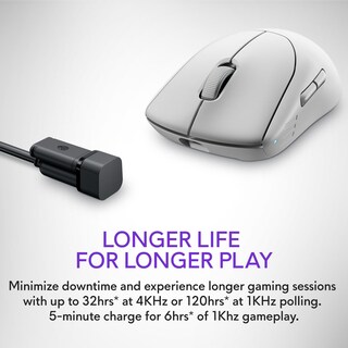 Foto 6 | Ratón Para Juegos Alienware Pro Inalámbrico De 2,4 Ghz/usb Con Cable Lunar Light - Venta Internacional.