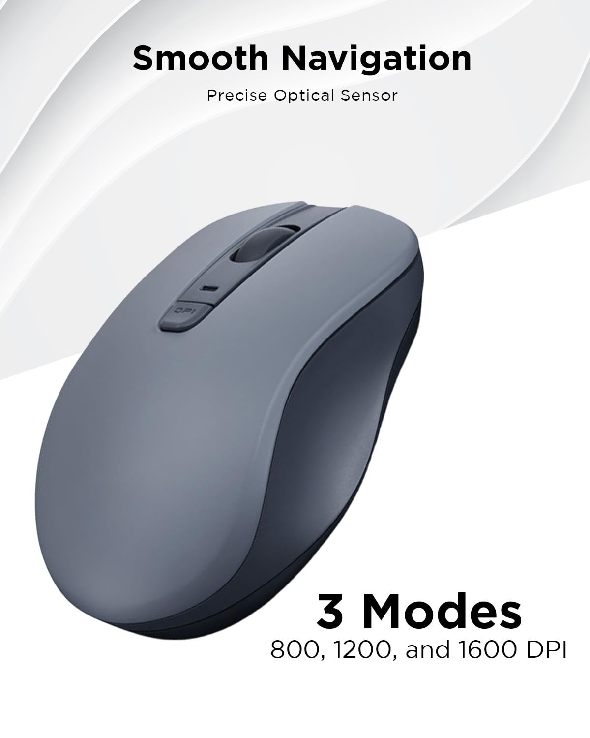 Foto 6 pulgar | Ratón Silencioso Bluetooth Lenovo Wl300 De 5 Botones 1600 Dpi Gris - Venta Internacional.