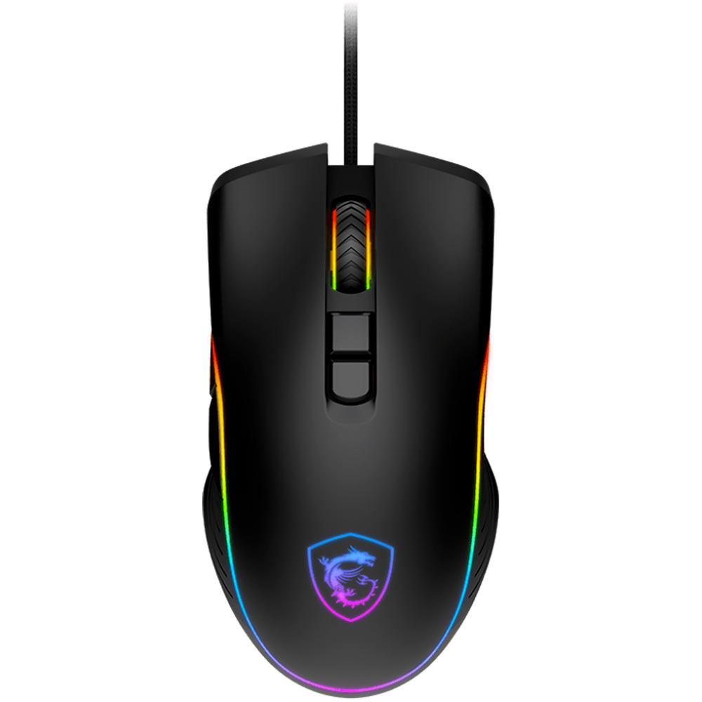 Mouse Gamer Msi Forge Gm300 Usb Rgb 7200dpi 7 Botones Negro