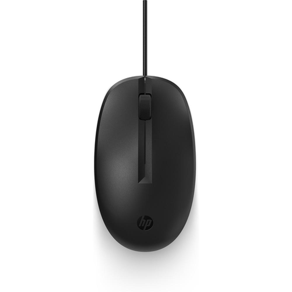 Mouse Hp 125 Alámbrico, Usb, Color Negro