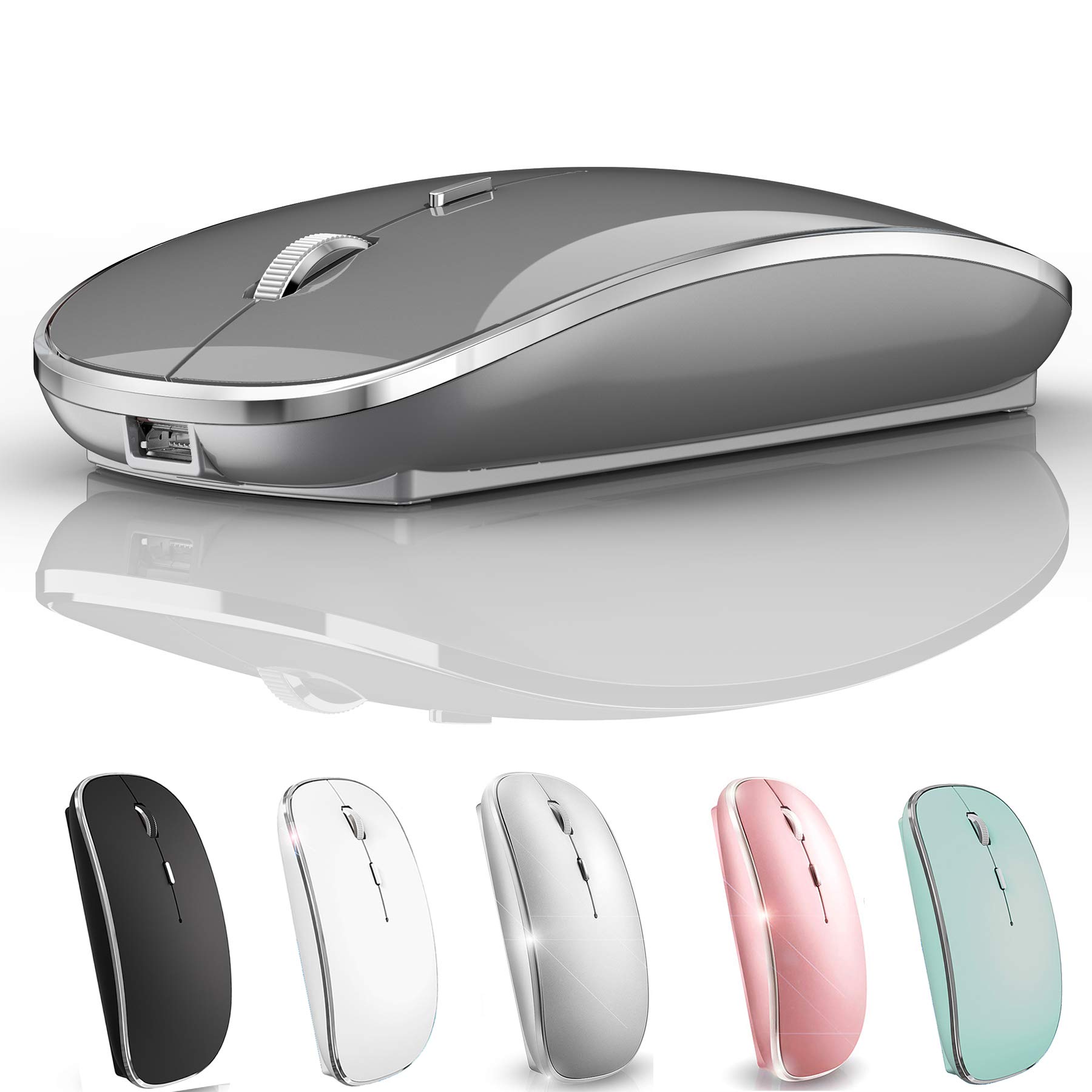 Foto 2 pulgar | Ratón Inalámbrico Jetta Recargable Para Macbook Con 1600 Dpi - Venta Internacional.