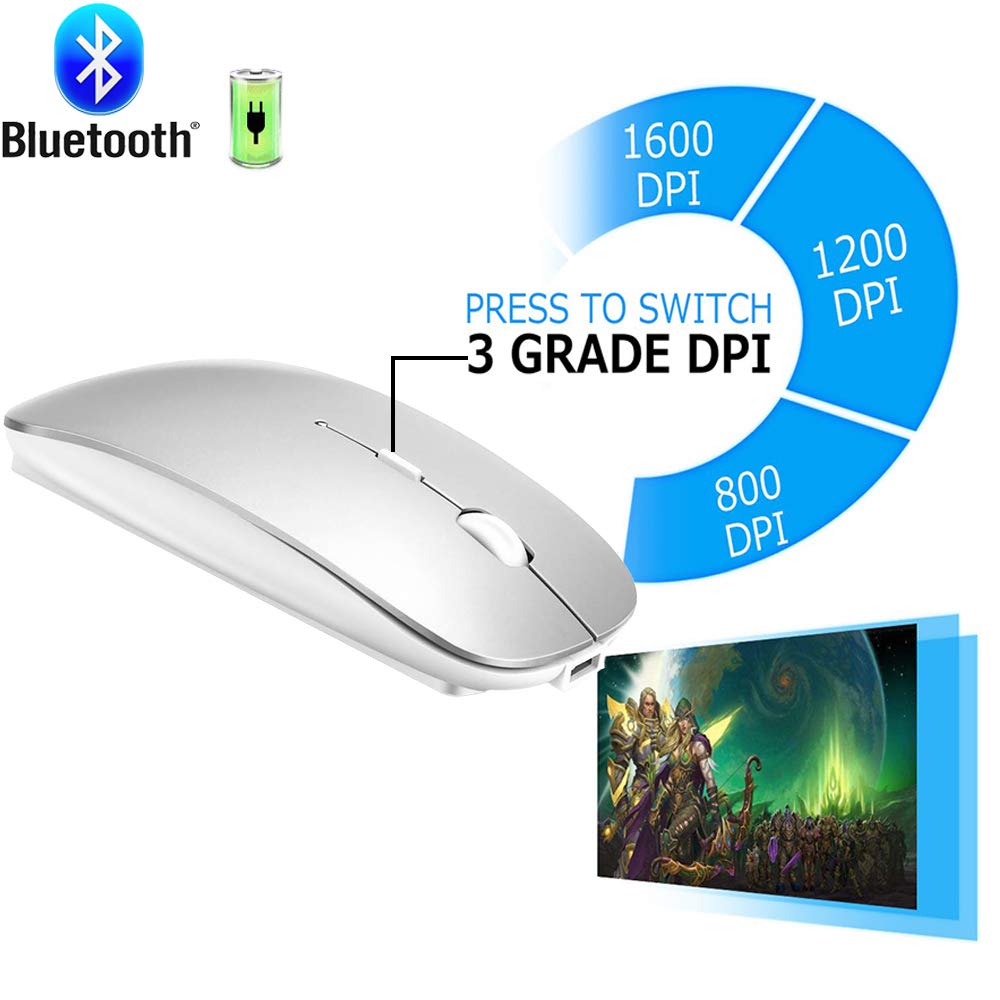 Foto 2 | Ratón Inalámbrico Para Macbook, Portátil, Portátil, Pc, Ipad - Venta Internacional.