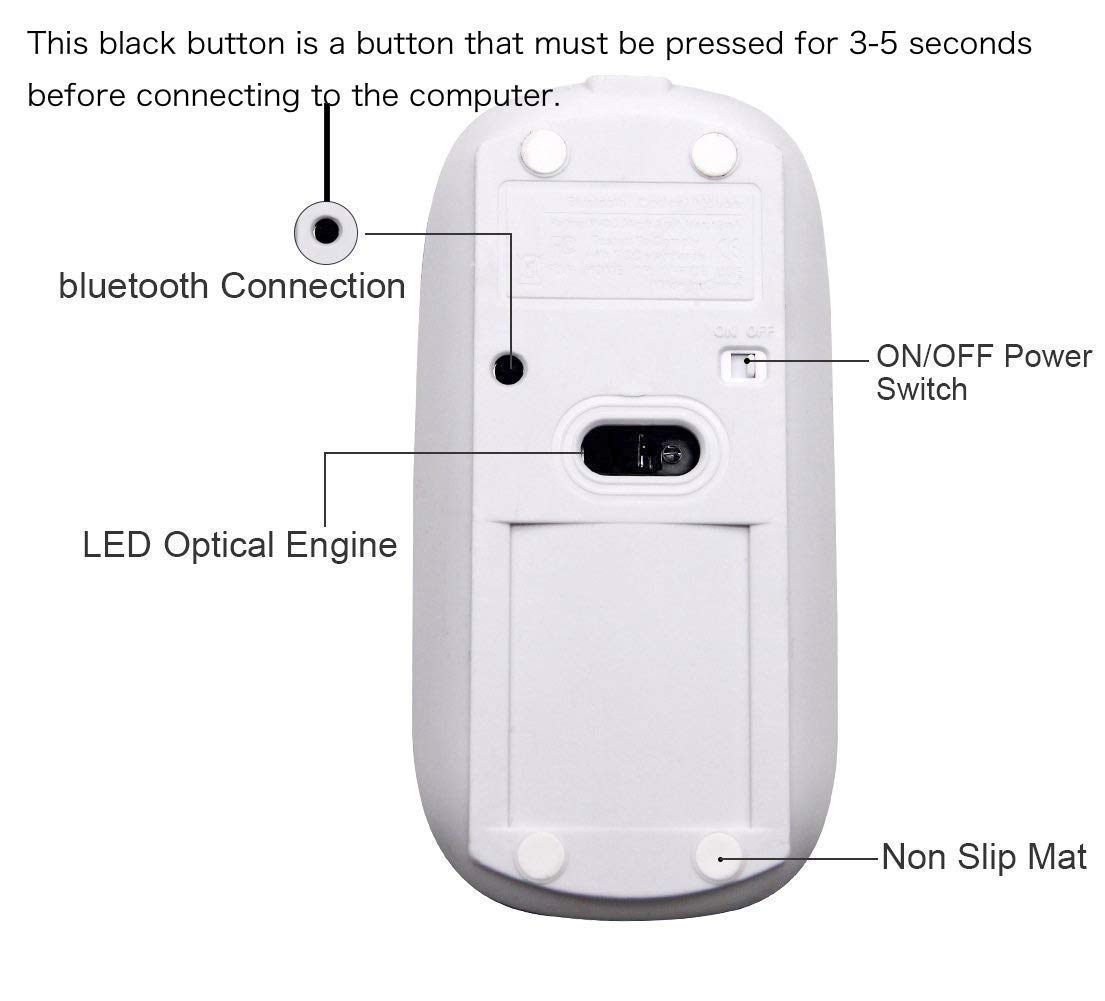 Foto 3 | Ratón Inalámbrico Para Macbook, Portátil, Portátil, Pc, Ipad - Venta Internacional.