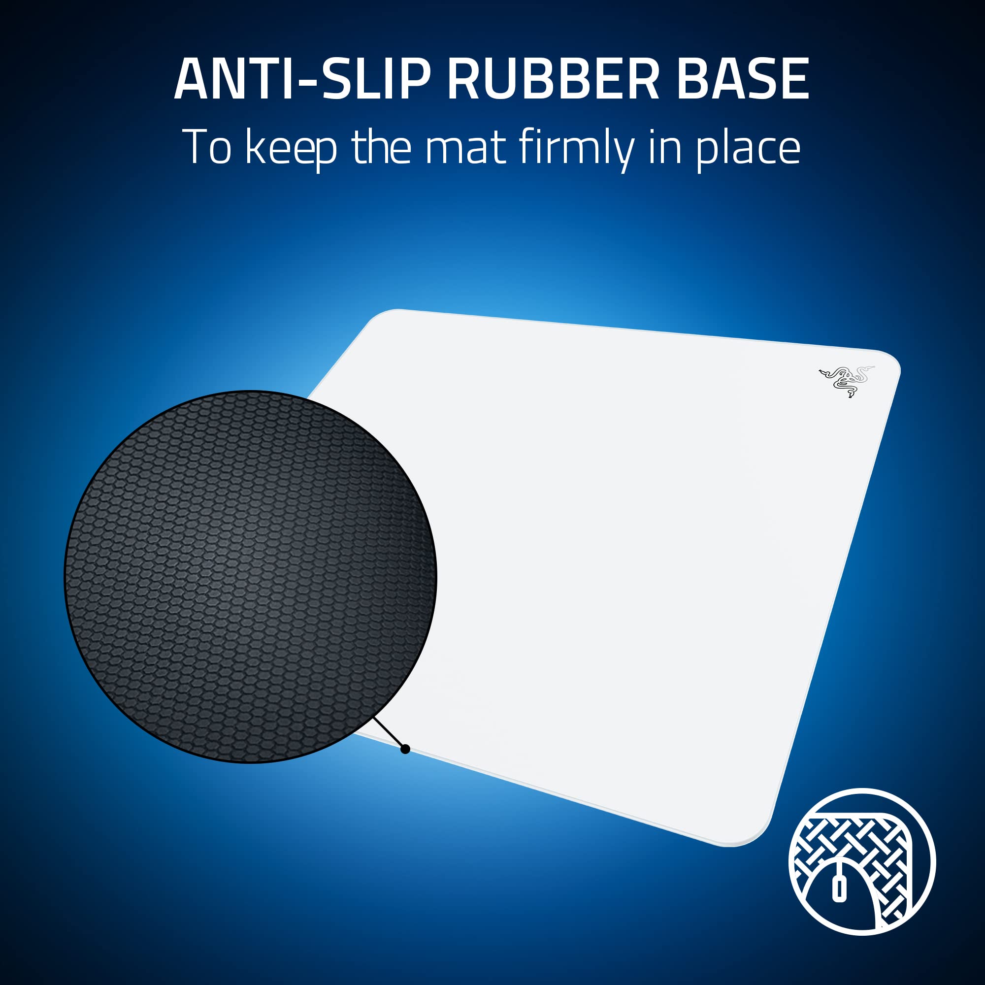 Foto 7 | Alfombrilla de Ratón Razer Atlas de Vidrio Templado Blanco - Venta Internacional