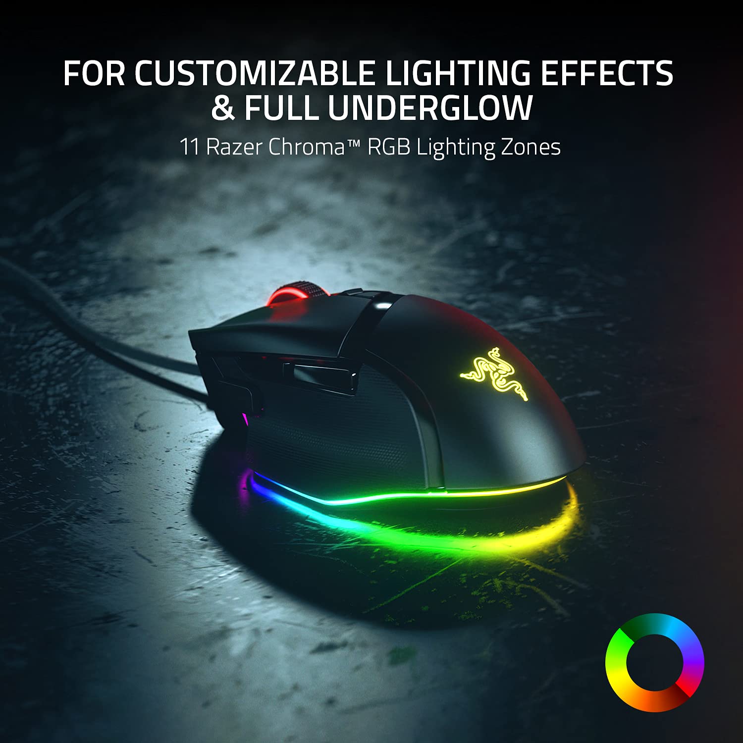 Foto 6 pulgar | Ratón Para Juegos Razer Basilisk V3 Con Cable Ergonómico E Iluminación Rgb - Venta Internacional.