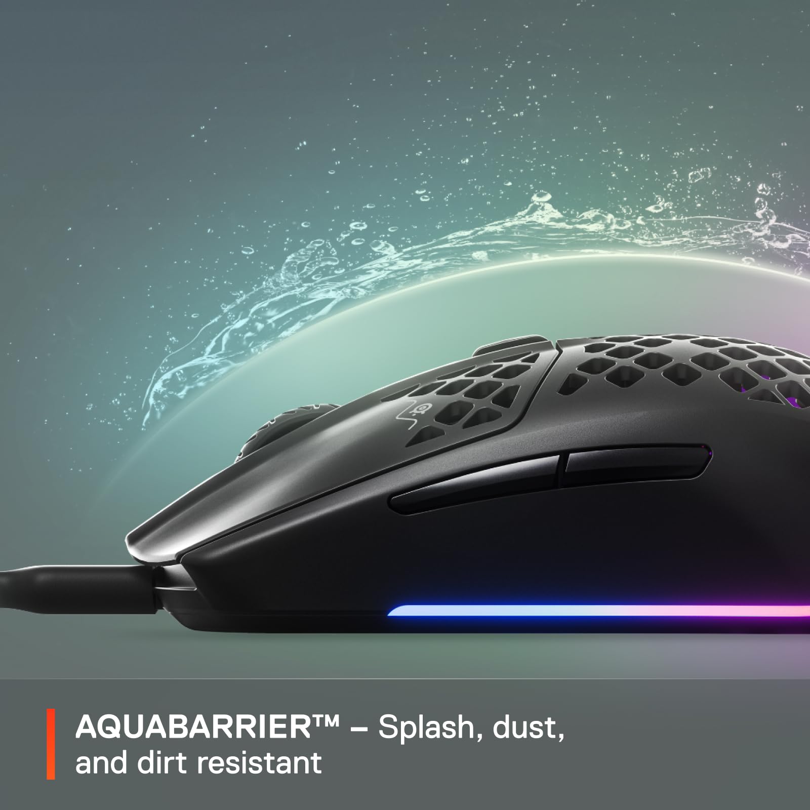 Foto 6 pulgar | Ratón Steelseries Aerox 3 Holey Rgb 8.500 Dpi Onyx - Venta Internacional