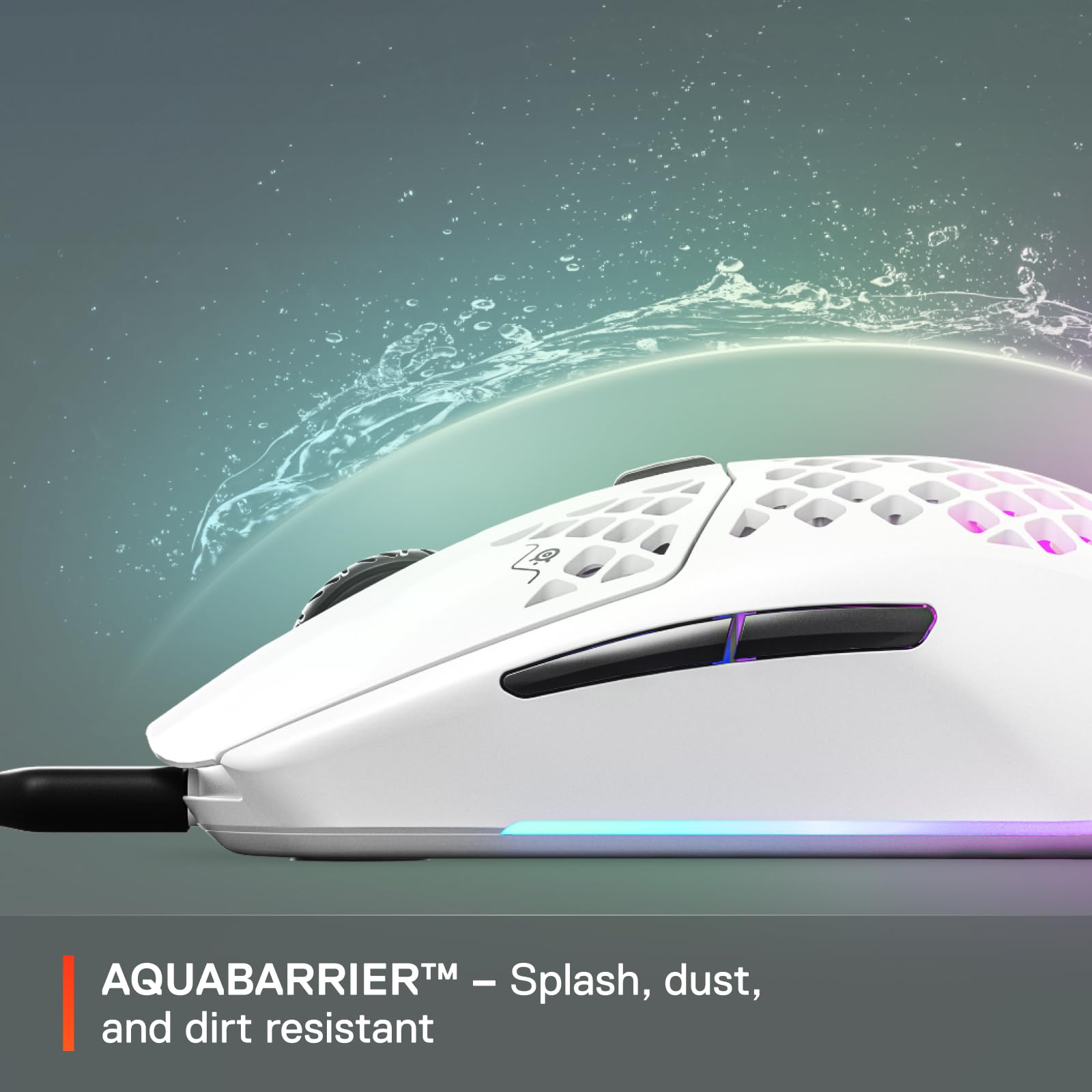 Foto 7 pulgar | Ratón para Juegos Steelseries Aerox 3 Holey RGB 8.500 DPI Snow - Venta Internacional