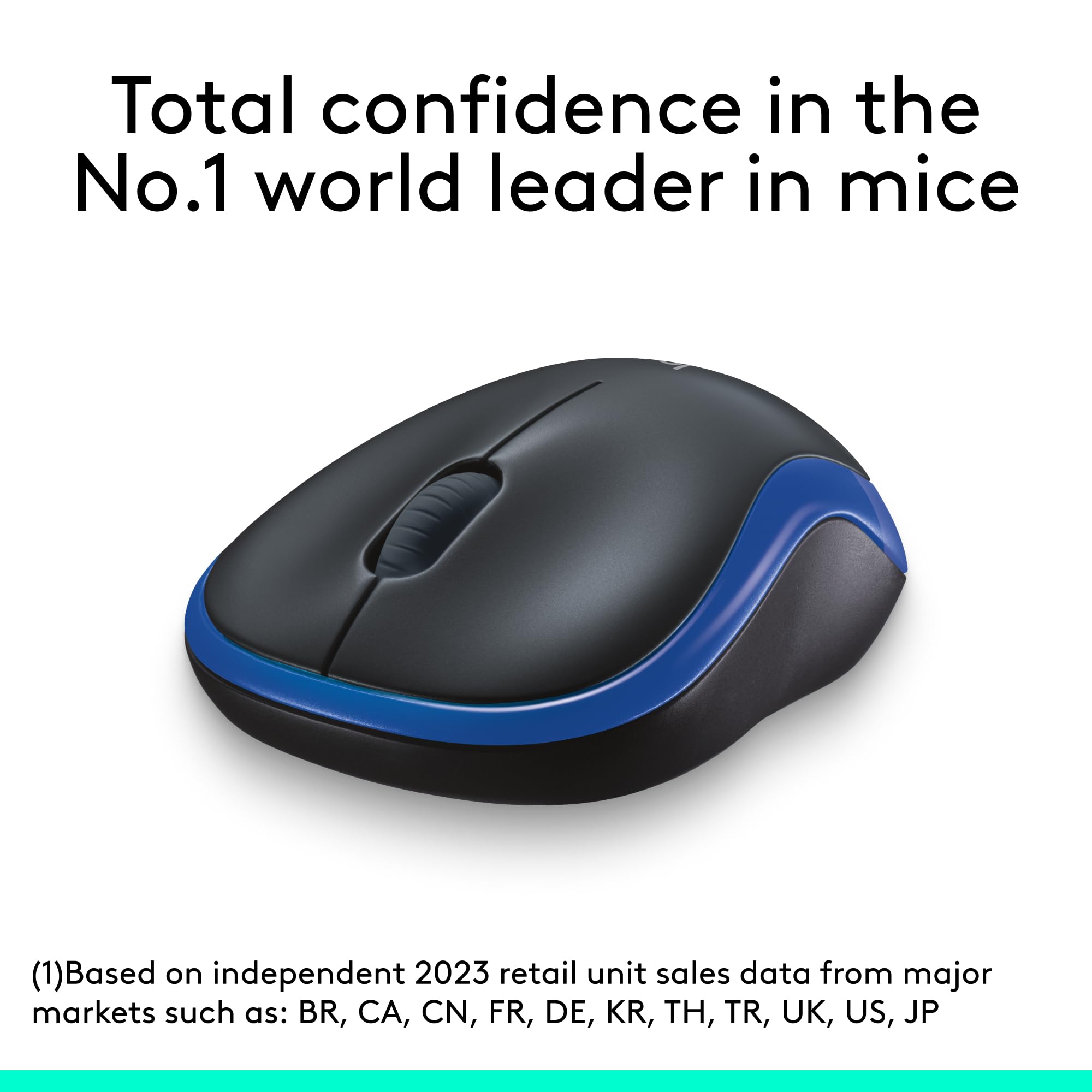 Foto 3 pulgar | Ratón Inalámbrico Logitech M185 2.4 Ghz 1000 Dpi Batería De 12 Meses Azul - Venta Internacional