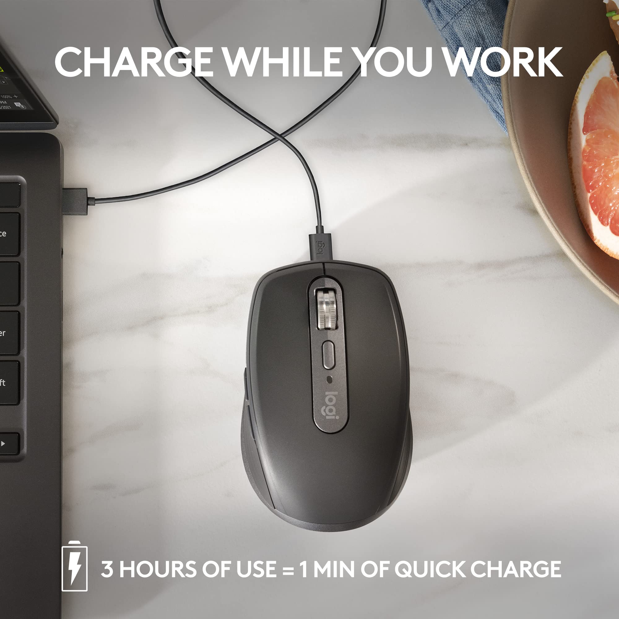 Foto 8 pulgar | Ratón Inalámbrico Logitech Mx Anywhere 3s 8k Dpi Gris Pálido - Venta Internacional.