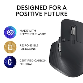 Foto 5 | Ratón Inalámbrico De Rendimiento Logitech Mx Master 3s Graphite - Venta Internacional.