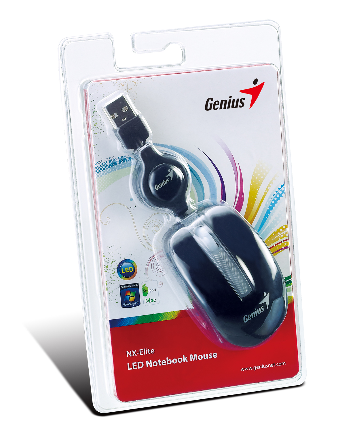 Foto 3 pulgar | Mouse Óptico Genius, Modelo Nx-elite, Color Negro, Usb,  Gm-mneliteled
