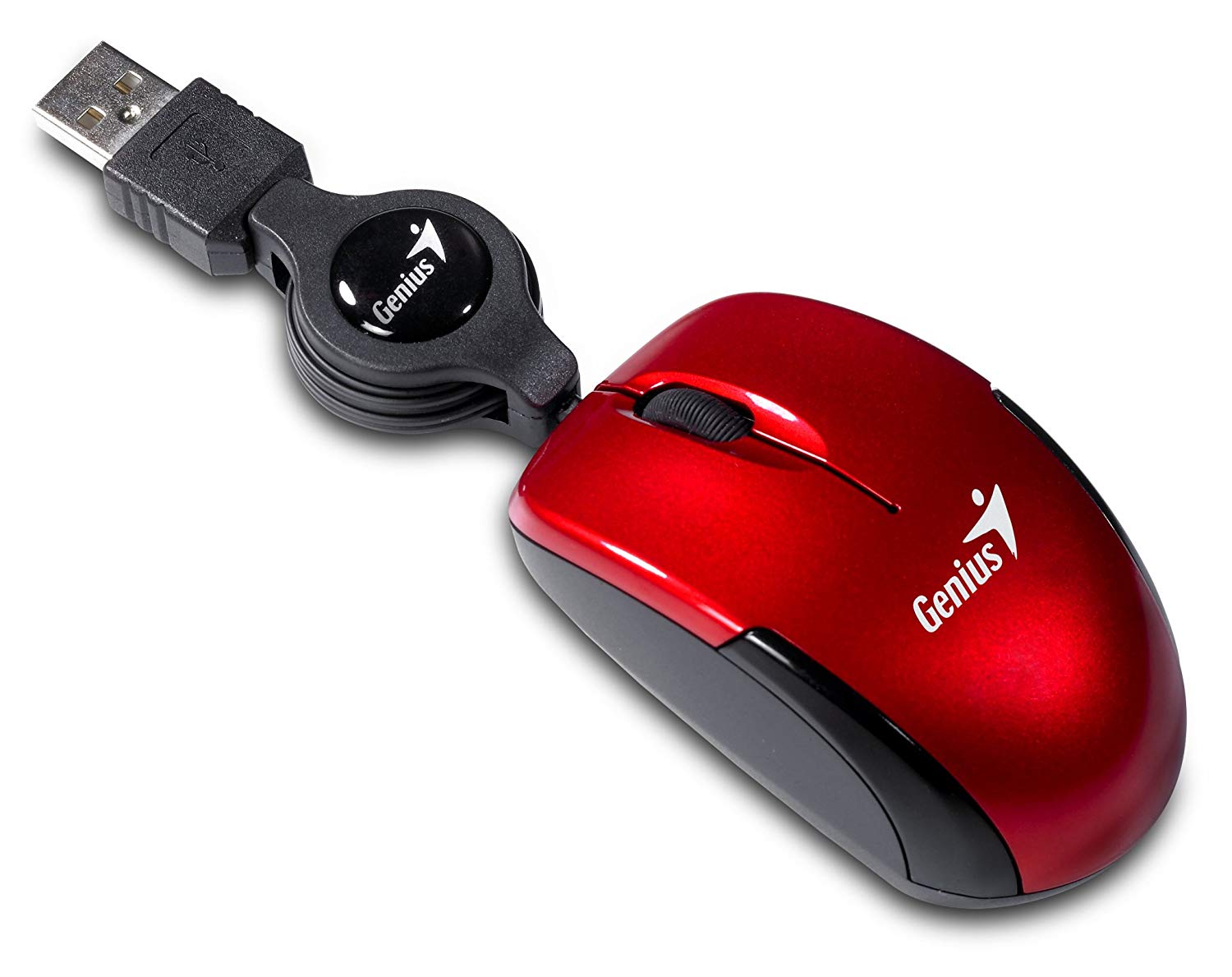 Foto 2 | Mouse Óptico Micro Traveler Genius, Color Rojo, Usb,  Gm-mtur