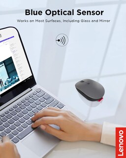 Foto 5 | Mouse Inalámbrico Lenovo Gris-Venta Internacional
