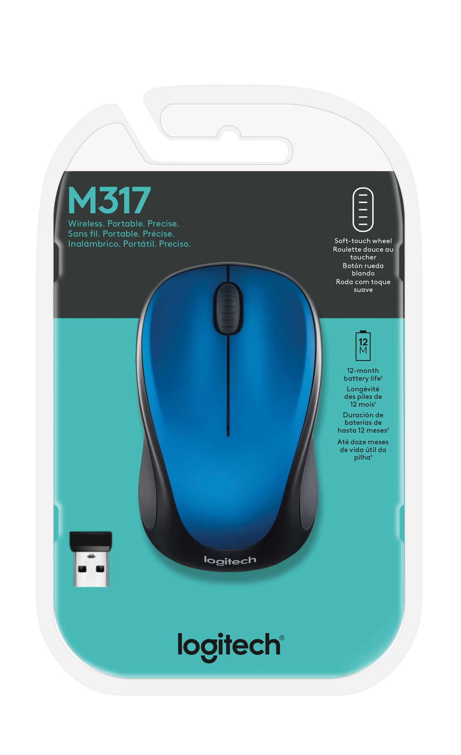 Foto 5 pulgar | Ratón Inalámbrico Logitech M317 2.4ghz 1000dpi Azul - Venta Internacional.