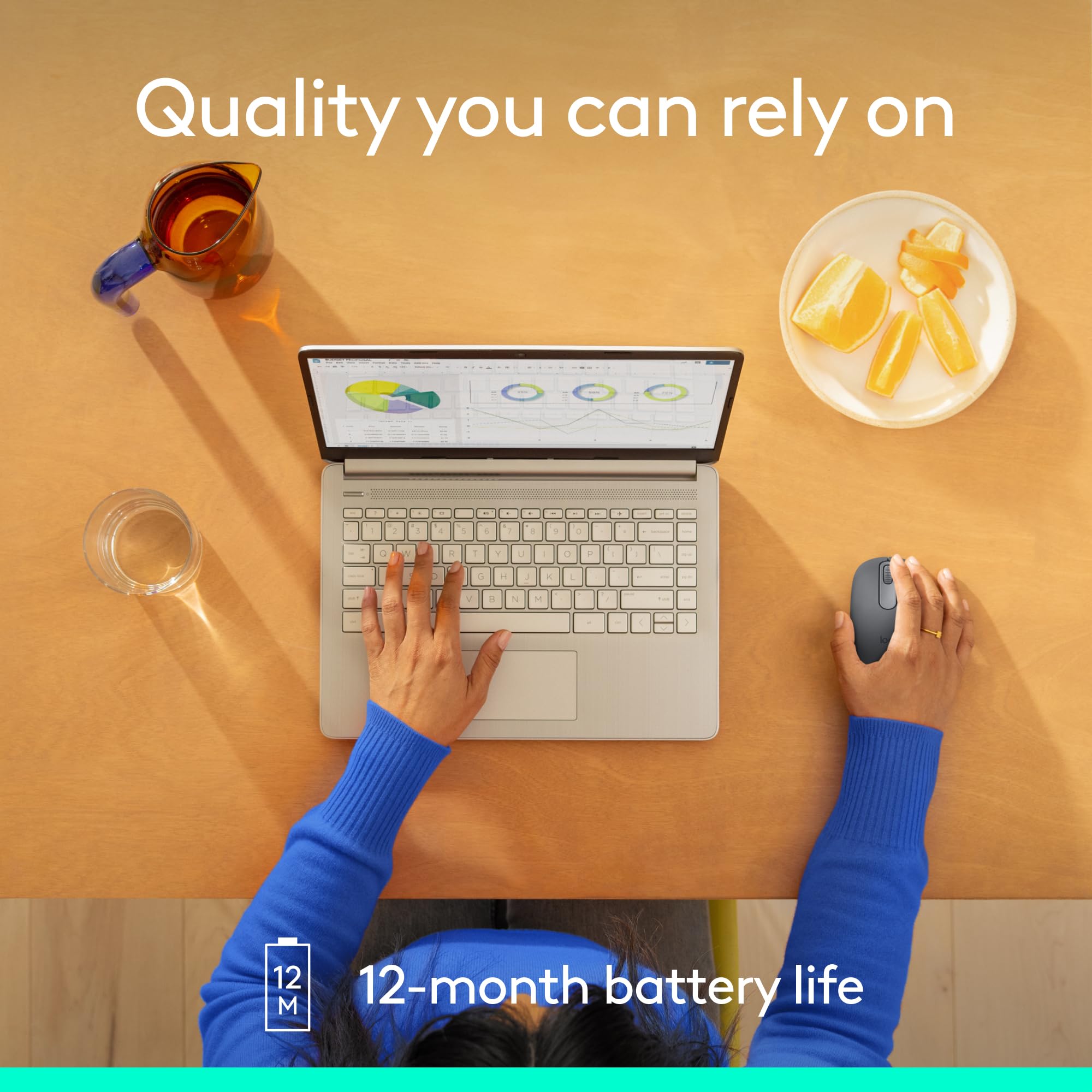 Foto 6 | Ratón Inalámbrico Bluetooth Logitech M196 Para Ordenadores Portátiles Graphite - Venta Internacional.