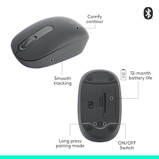 Foto 7 | Ratón Inalámbrico Bluetooth Logitech M196 Para Ordenadores Portátiles Graphite - Venta Internacional.