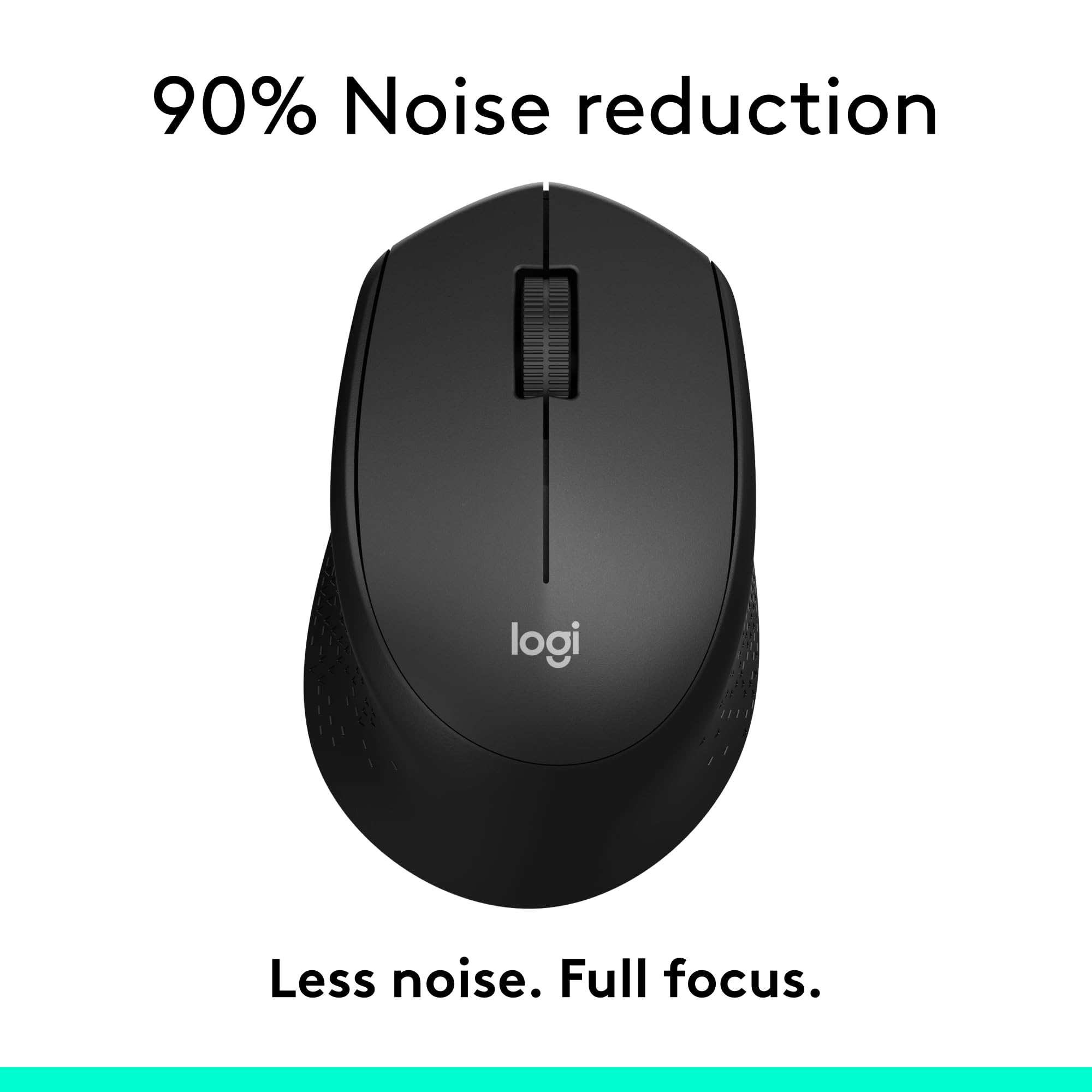 Foto 2 | Ratón Inalámbrico Logitech M330 Silent Con Receptor Usb De 2,4 Ghz, Negro - Venta Internacional.