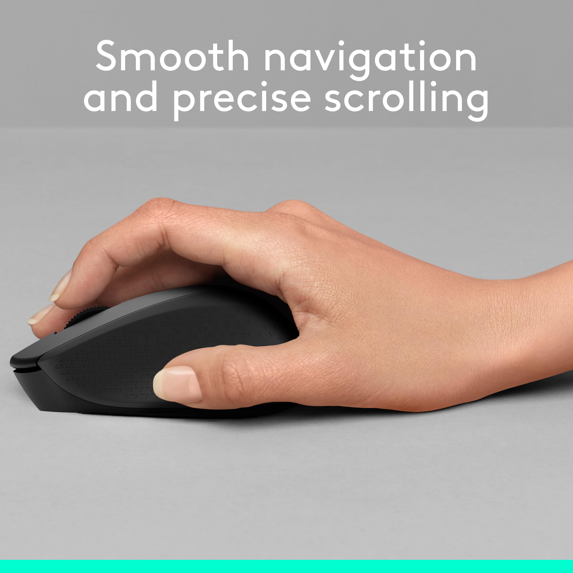 Foto 4 | Ratón Inalámbrico Logitech M330 Silent Con Receptor Usb De 2,4 Ghz, Negro - Venta Internacional.