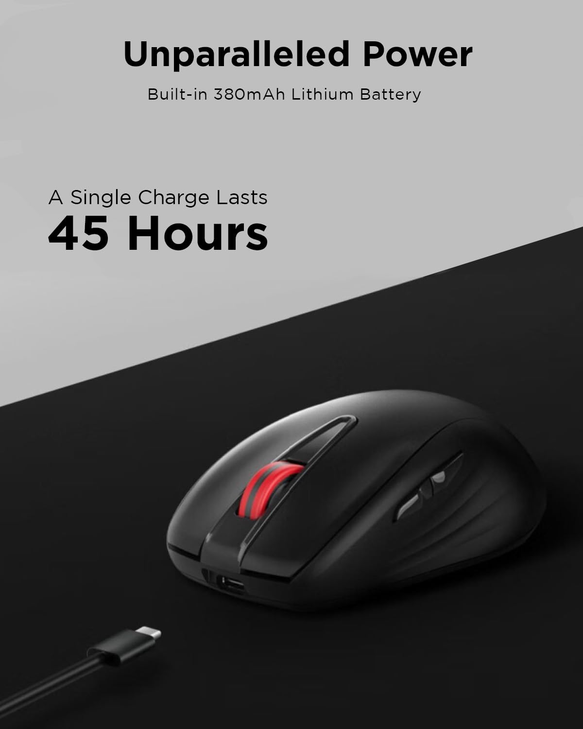 Foto 4 pulgar | Ratón Lenovo Usb-c Recargable Silent Wl500 Negro - Venta Internacional