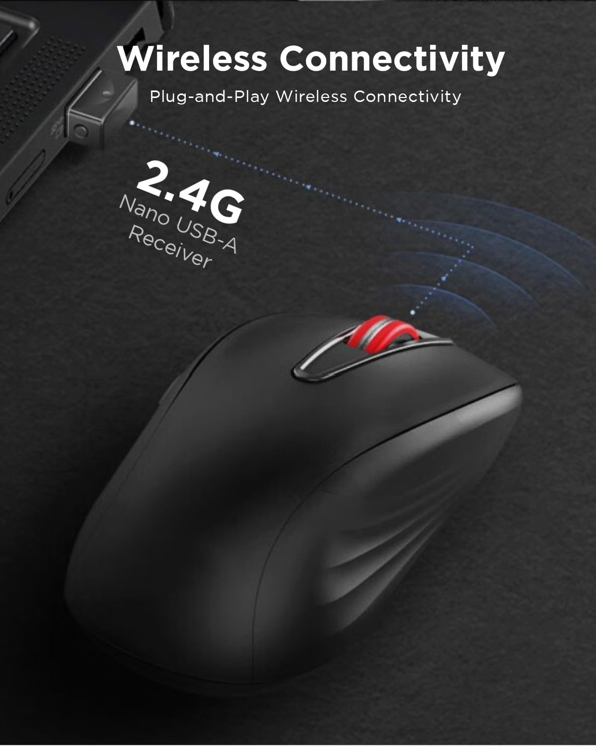 Foto 7 pulgar | Ratón Lenovo Usb-c Recargable Silent Wl500 Negro - Venta Internacional