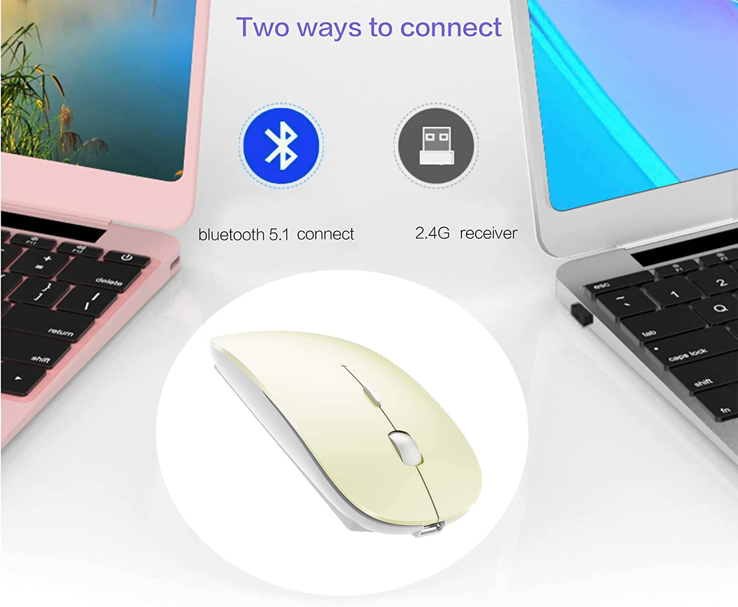Foto 3 pulgar | Ratón Bluetooth Peibo Inalámbrico Recargable para Ipad Pro Air - Venta Internacional