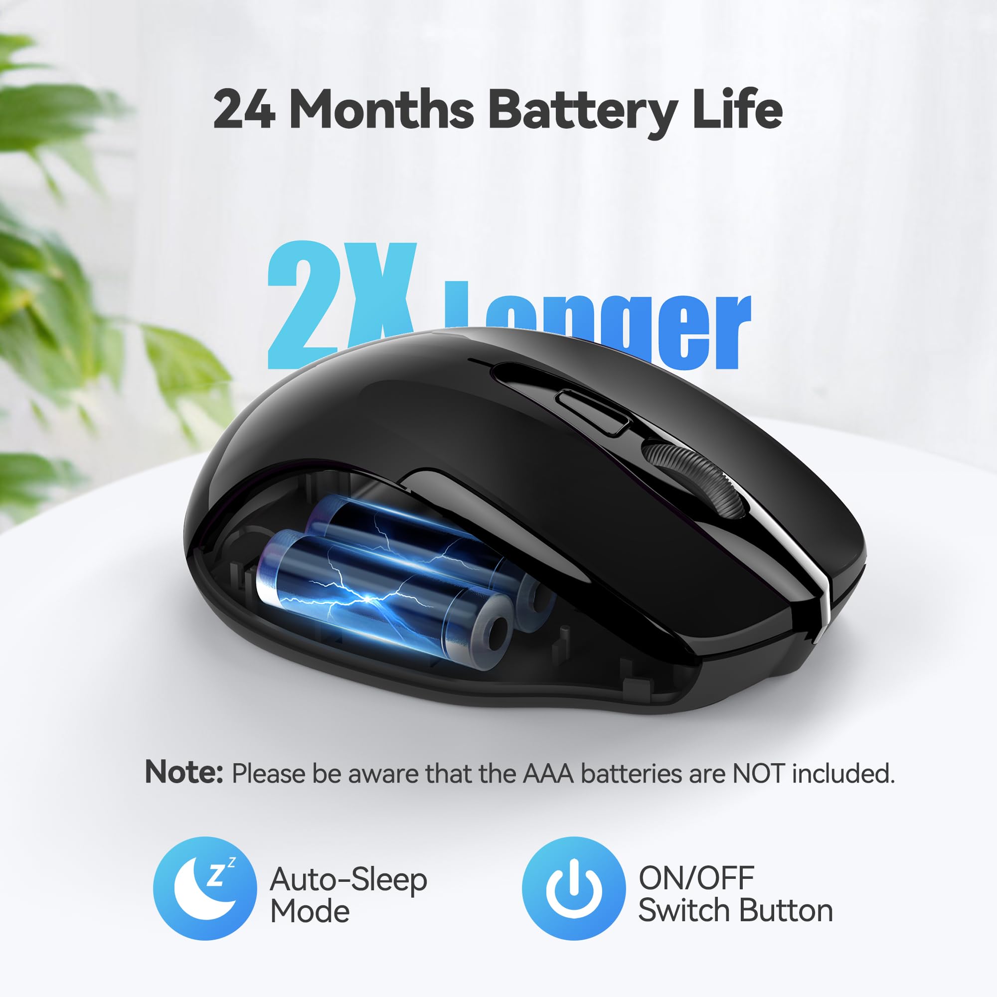 Foto 7 pulgar | Ratón Inalámbrico Tecknet M003 2.4g 2600 Dpi Con Batería De 24 Meses - Venta Internacional.