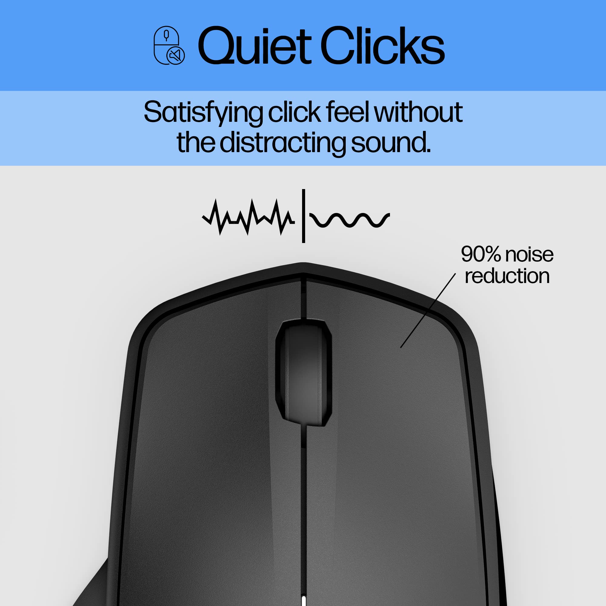 Foto 5 pulgar | Ratón Hp Wireless Silent 280m Ergonómico Con Batería De 18 Meses - Venta Internacional.