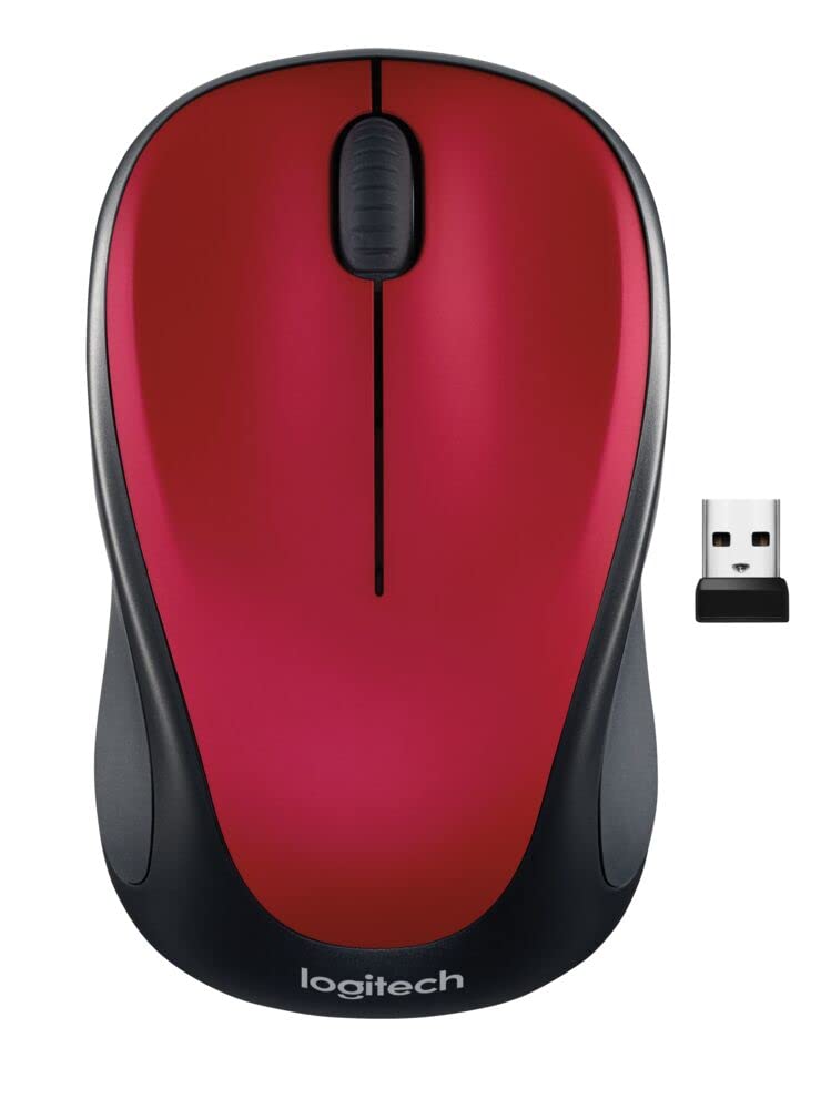 Ratón Inalámbrico Logitech M317, 2,4 Ghz, 1000 Dpi, Batería De 12 Meses, Rojo - Venta Internacional.