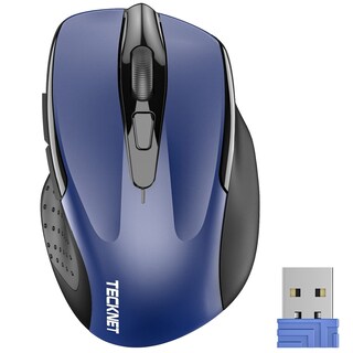 Foto 1 | Ratón Inalámbrico Tecknet 2,4 Ghz 2400 Dpi, 24 Meses De Batería, Azul - Venta Internacional.
