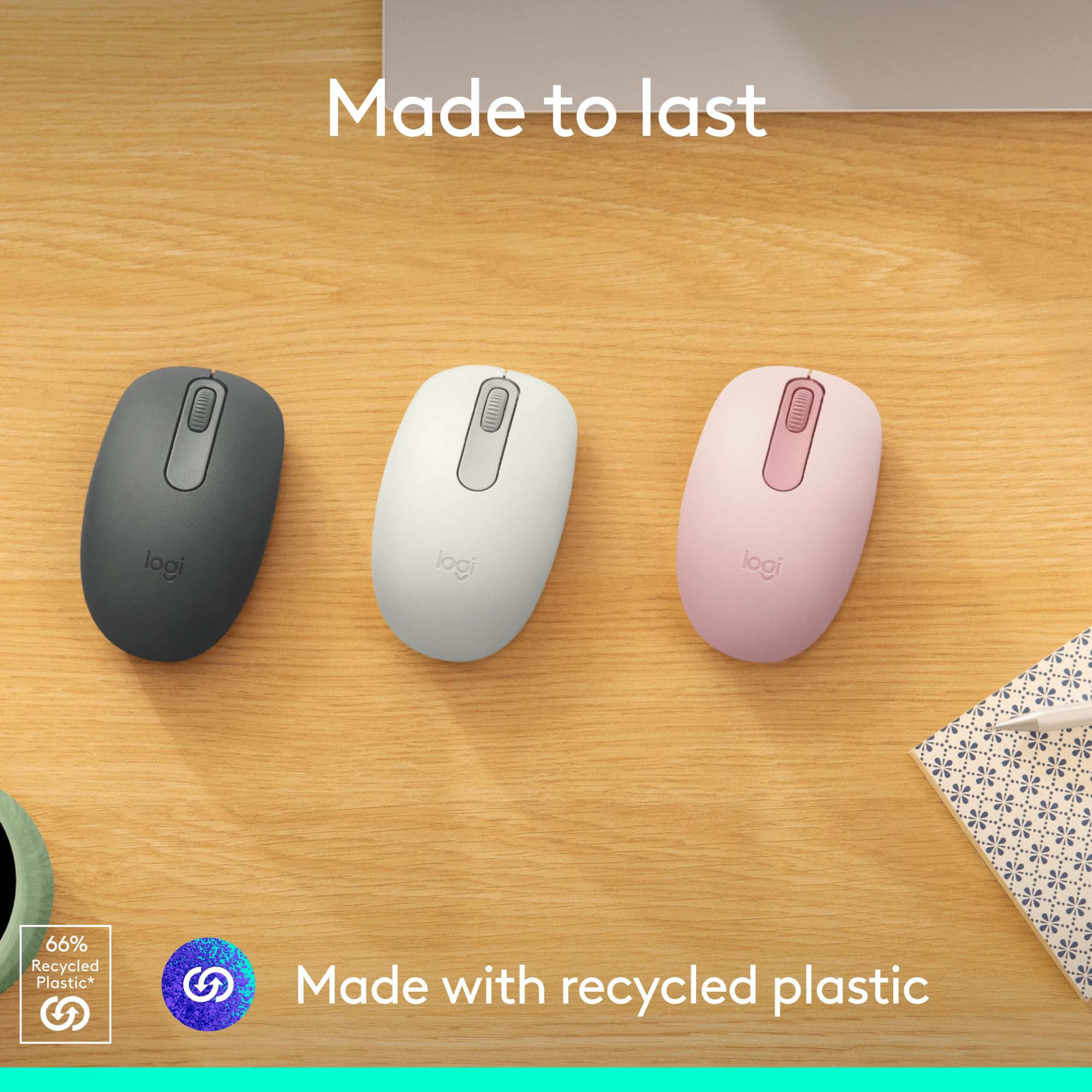 Foto 5 pulgar | Ratón Inalámbrico Bluetooth Logitech M196 Para Portátiles Rose - Venta Internacional.