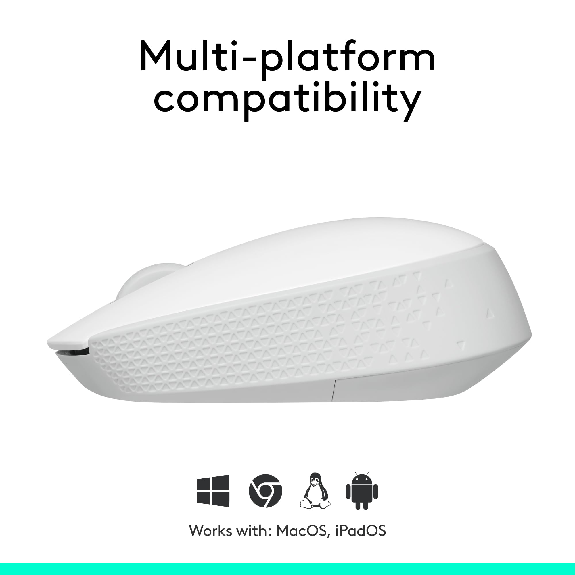 Foto 7 pulgar | Ratón Inalámbrico Logitech M170 Para Pc Mac Laptop, Color Blanco Roto - Venta Internacional.