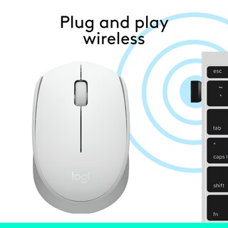 Foto 7 | Ratón Inalámbrico Logitech M170 Para Pc Mac Laptop, Color Blanco Roto - Venta Internacional.