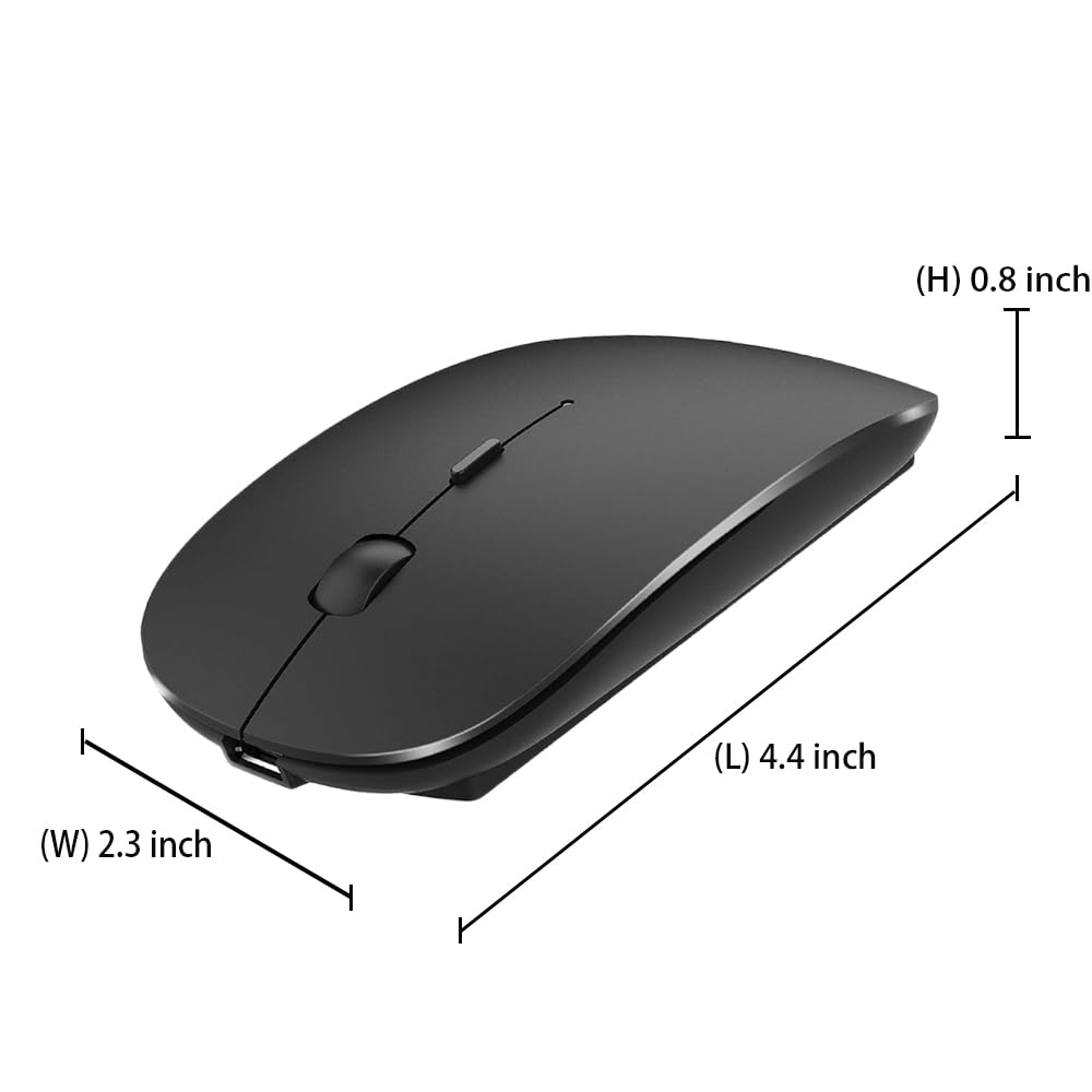 Foto 7 pulgar | Ratón Bluetooth Klo Recargable Para Macbook Negro - Venta Internacional.