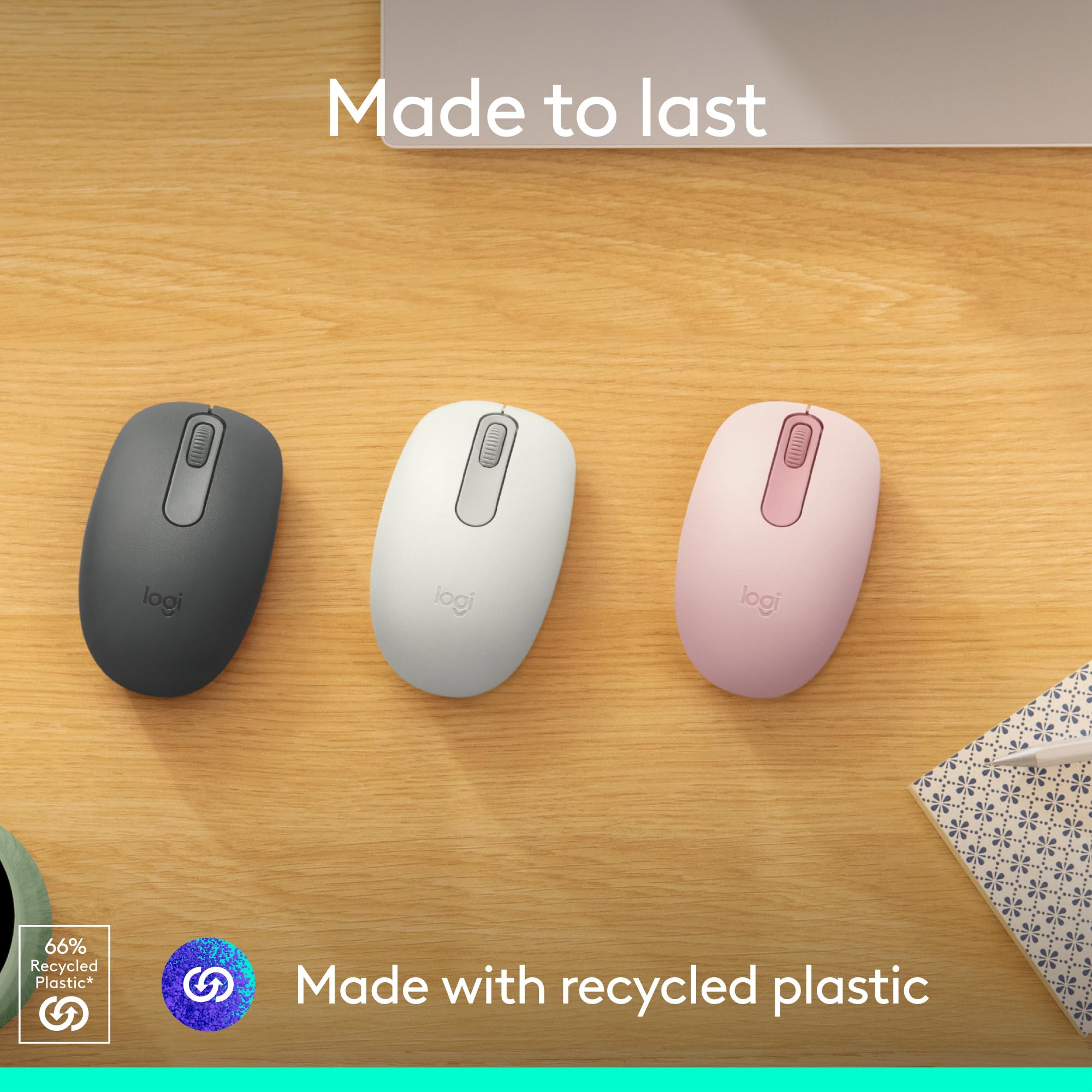 Foto 4 | Ratón Inalámbrico Bluetooth Logitech M196 Para Ordenadores Portátiles Blanco - Venta Internacional.