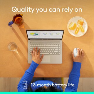 Foto 6 | Ratón Inalámbrico Bluetooth Logitech M196 Para Ordenadores Portátiles Blanco - Venta Internacional.