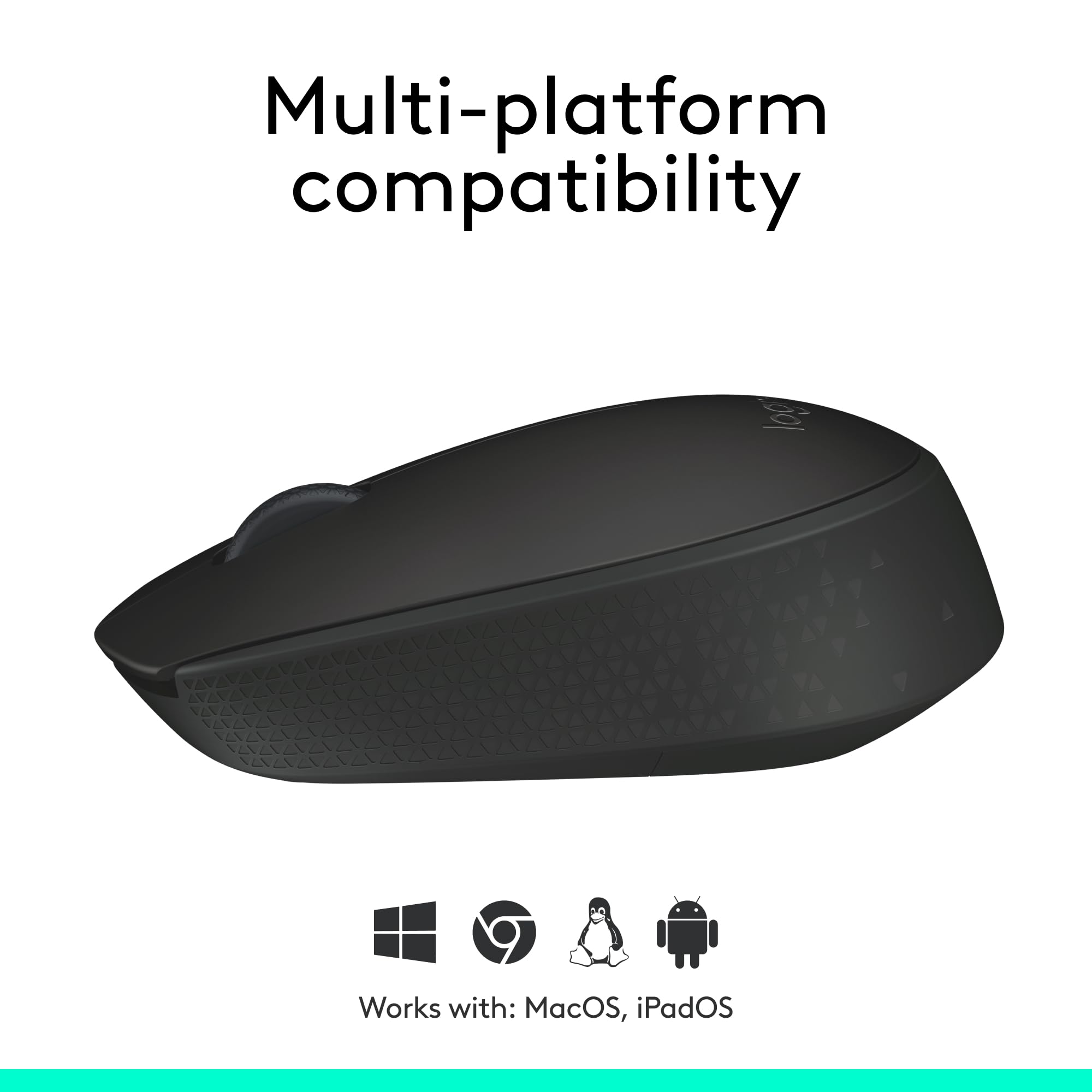 Foto 7 pulgar | Ratón Inalámbrico Logitech M170 Para Pc Mac Laptop - Negro - Venta Internacional.