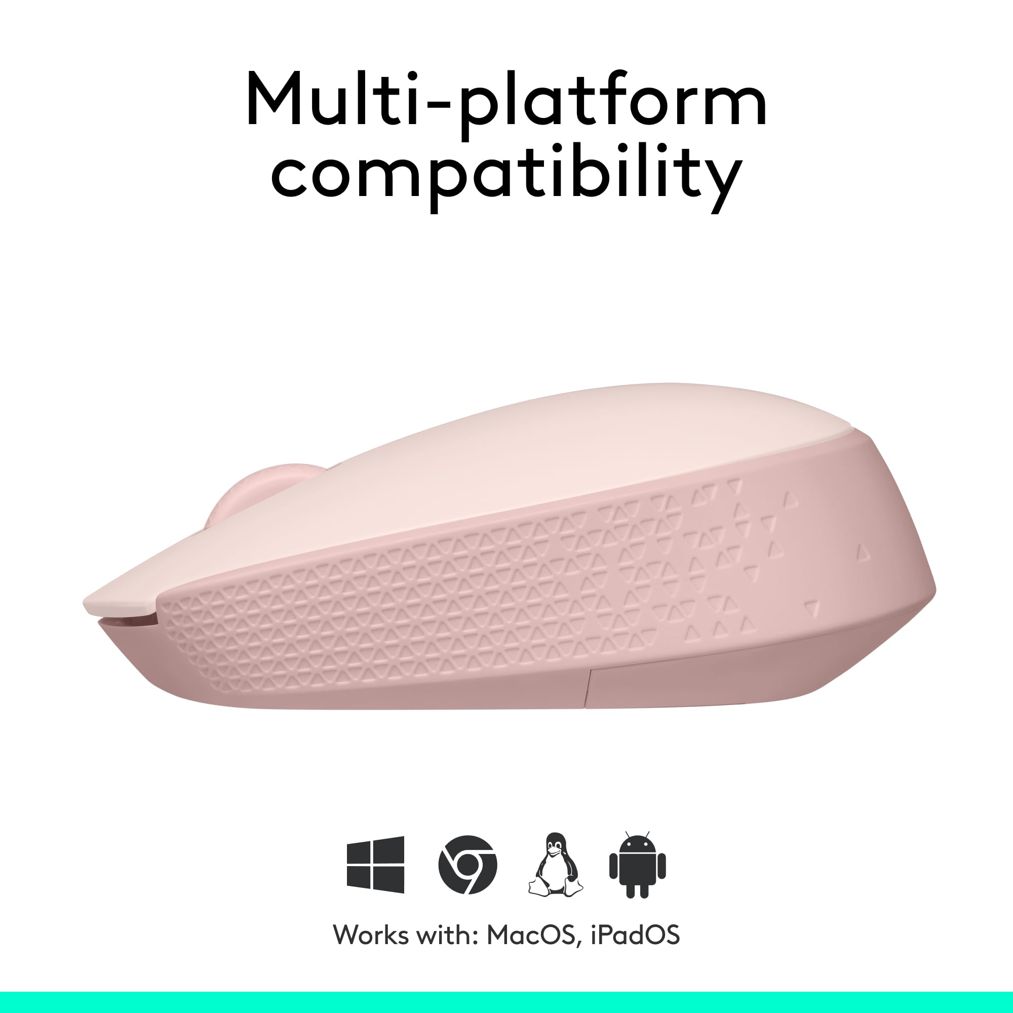Foto 7 pulgar | Ratón Inalámbrico Logitech M170 Para Pc Mac Laptop - Rose - Venta Internacional.