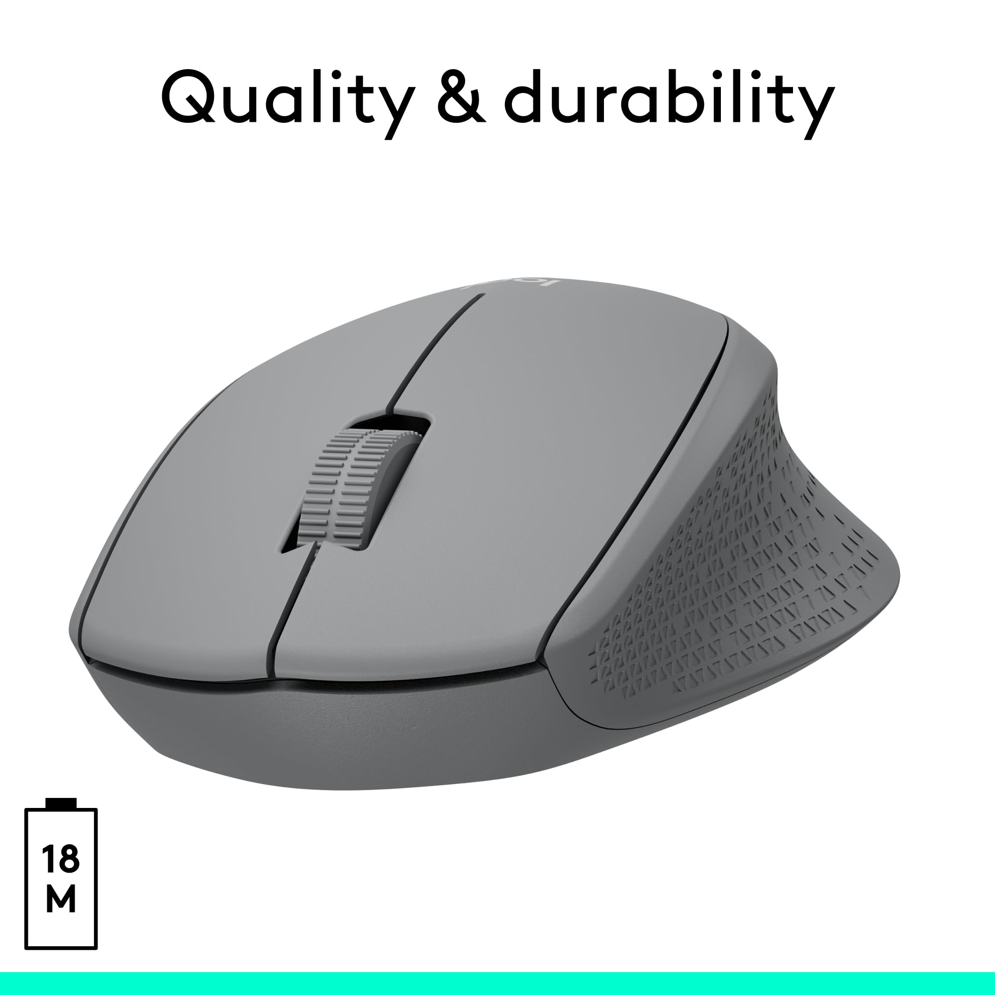 Foto 7 pulgar | Ratón Inalámbrico Logitech M330 Silent Con Receptor Usb De 2,4 Ghz, Color Gris - Venta Internacional.