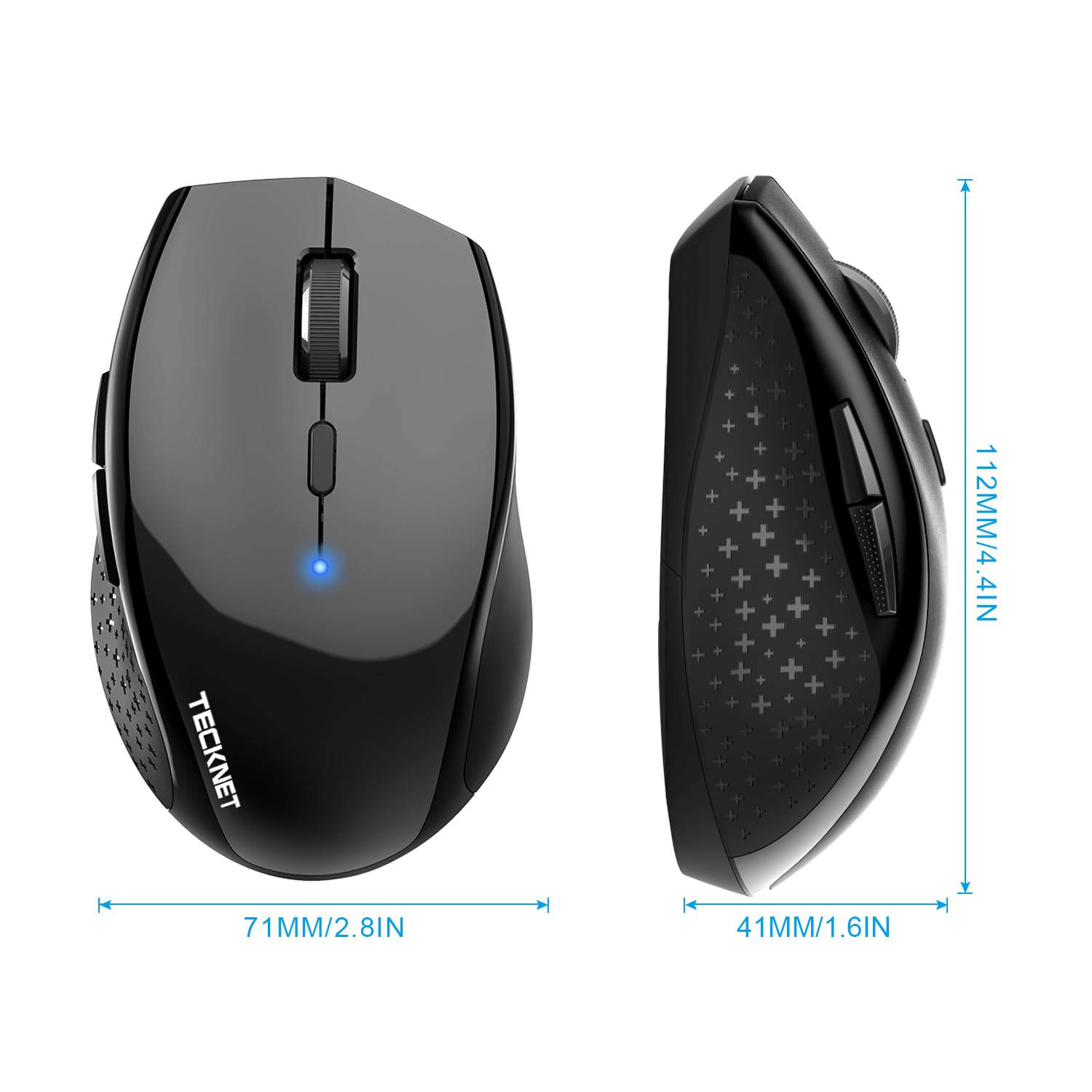 Foto 5 pulgar | Ratón Bluetooth Tecknet Ewm01308ba03 4800 Dpi Batería De 2 Años - Venta Internacional