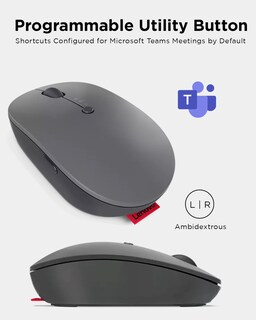 Foto 3 | Ratón Inalámbrico Lenovo Go Multidispositivo Gy51c21211 Gris - Venta Internacional