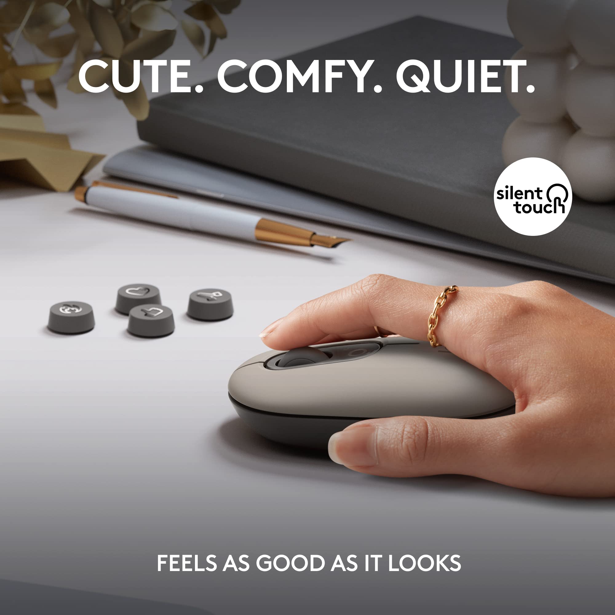 Foto 4 | Ratón Inalámbrico Logitech Pop Con Emojis Personalizables - Mist - Venta Internacional.
