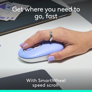 Foto 3 | Mouse Inalámbrico Logitech Lila-Venta Internacional