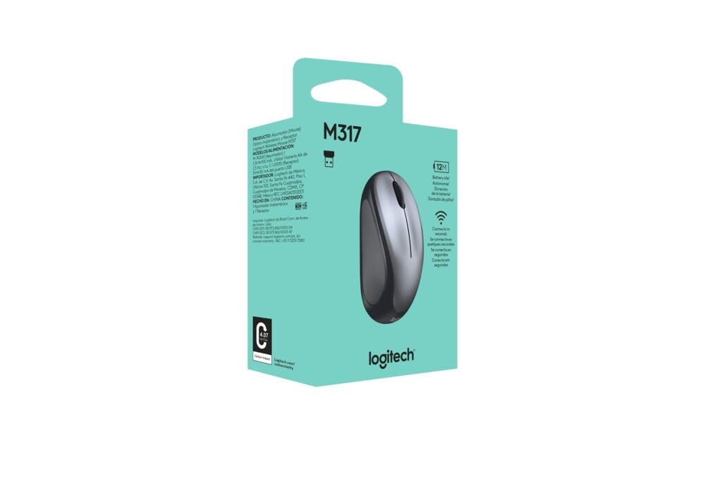 Foto 4 | Ratón Inalámbrico Logitech M317 2,4 Ghz 1000 Dpi Con Batería De 12 Meses - Venta Internacional.