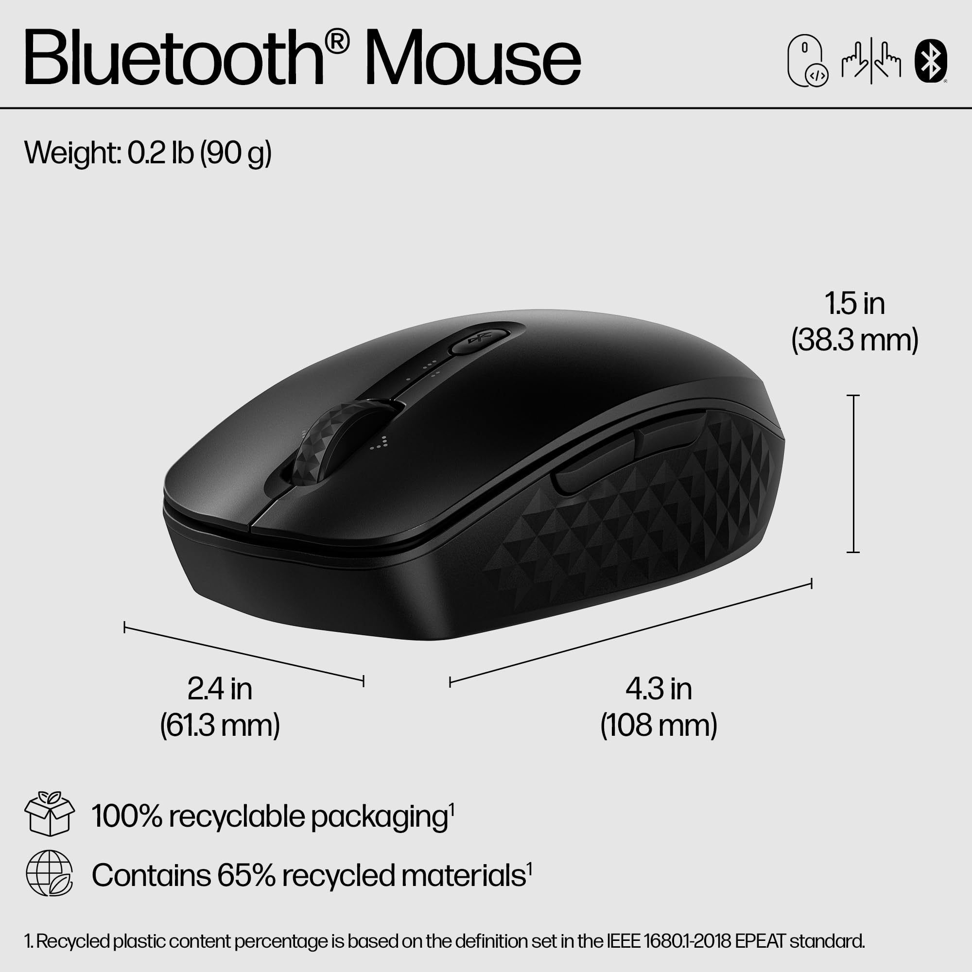 Foto 8 pulgar | Ratón Bluetooth Hp 420 Programable, 4k Dpi, Batería De 2 Años - Venta Internacional.