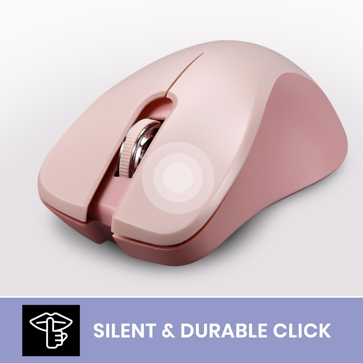 Foto 3 pulgar | Ratón Inalámbrico Perixx Perimice-621p Silent Click Pink - Venta Internacional.