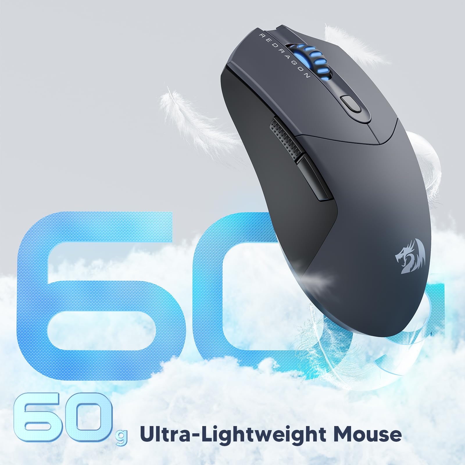 Foto 5 pulgar | Ratón Inalámbrico Para Juegos Redragon Ultraligero 26k Dpi Bluetooth - Venta Internacional.