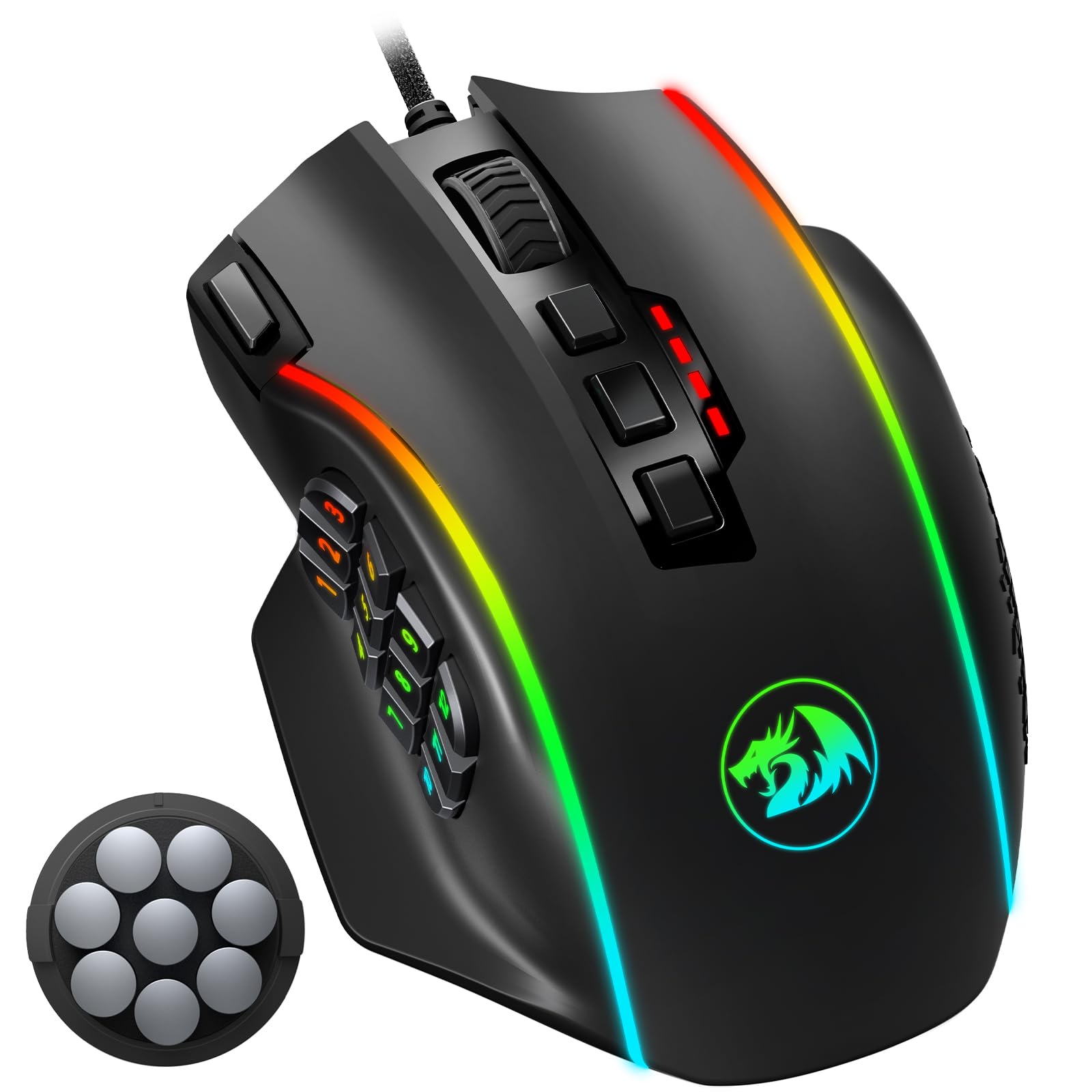 Foto 1 | Ratón Para Juegos Redragon M901k Up 16.000 Dpi Con 16 Botones Macro - Venta Internacional.