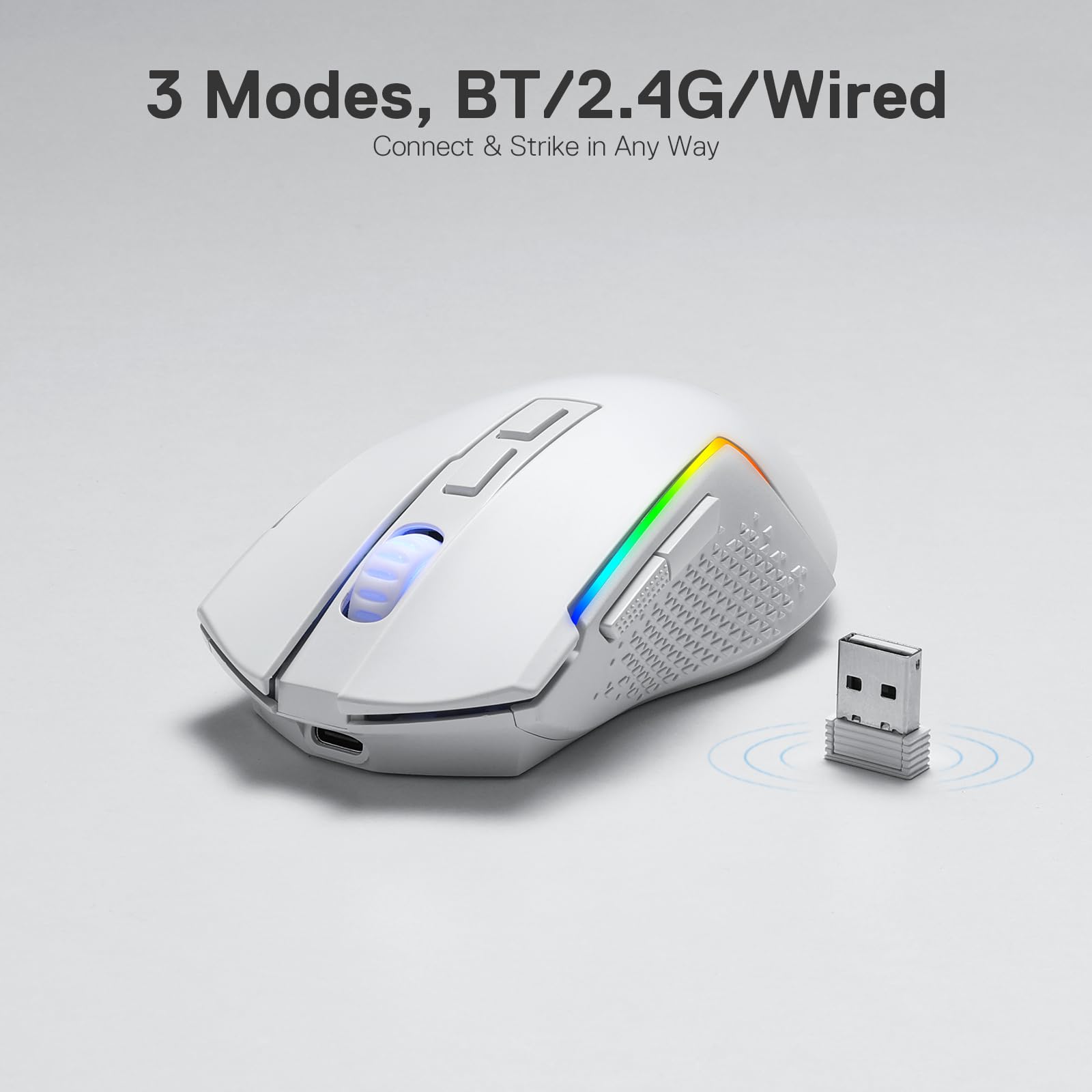 Foto 5 pulgar | Ratón Inalámbrico Para Juegos Redragon M693 8000 Dpi Con 7 Botones - Venta Internacional.